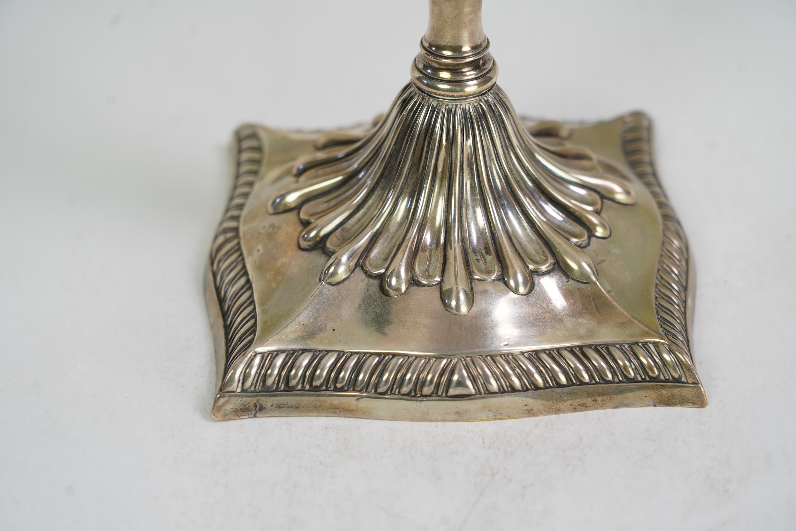 A George III silver candlestick, by John Chapman II